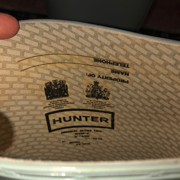 Robbins egg blue Hunter rain boots - Picture 6 of 6